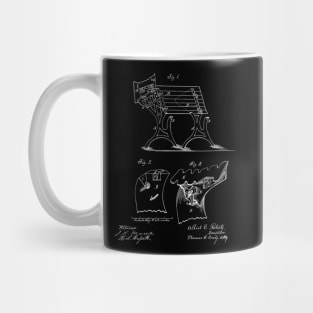 School Desk and Seats Vintage Patent Drawing Mug